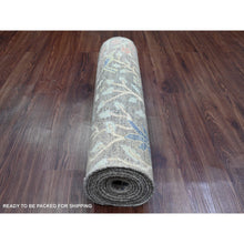 Load image into Gallery viewer, 2&#39;8&quot;x11&#39;9&quot; Coffee Brown, Soft Wool, Afghan Peshawar with Birds of Paradise Design, Hand Knotted, Natural Dyes, Runner, Oriental Rug FWR122544
