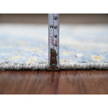 Load image into Gallery viewer, 2&#39;2&quot;x6&#39;3&quot; Cerulean Blue, Afghan Peshawar with Birds of Paradise Design, 100% Wool, Veggie Dyes, Hand Knotted, Narrow Runner, Oriental Rug FWR122604