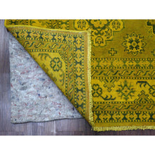 Load image into Gallery viewer, 6&#39;x8&#39;6&quot; Golden Brown, Overdyed Kazak With Tribal Medallions Design, Hand Knotted, 100% Wool, Oriental Rug FWR122652