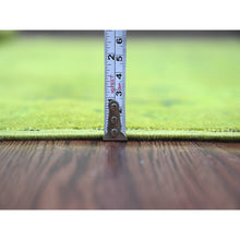 Load image into Gallery viewer, 6&#39;x8&#39;2&quot; Moss Green, Overdyed Kazak With Geometric Medallions Design, Hand Knotted, Pure Wool, Oriental Rug FWR122658