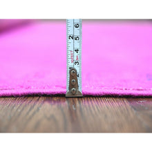 Load image into Gallery viewer, 6&#39;x8&#39;6&quot; Fuscia Pink, Overdyed Kazak With All Over Geometric Pattern, Hand Knotted, 100% Wool, Oriental Rug FWR122664