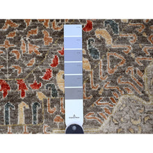 Load image into Gallery viewer, 12&#39;2&quot;x16&#39; Mocha Brown, 14th Century Mamluk Dynasty Pattern With Large Medallion Design, Hand Knotted, High Mountain Wool, Natural Dyes, Oversized, Oriental Rug FWR122712