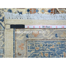 Load image into Gallery viewer, 8&#39;1&quot;x9&#39;8&quot; Pristine White, 14th Century Mamluk Dynasty Pattern with Star Medallion Design, High Mountain Wool, Hand Knotted, Veggie Dyes, Oriental Rug FWR122718