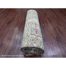 Load image into Gallery viewer, 7&#39;10&quot;x9&#39;6&quot; Coffee Brown, 14th Century Mamluk Dynasty Pattern with Geometric Medallion Design, High Mountain Wool, Hand Knotted, Vegetable Dyes, Oriental Rug FWR122724