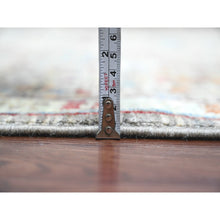 Load image into Gallery viewer, 7&#39;10&quot;x9&#39;6&quot; Coffee Brown, 14th Century Mamluk Dynasty Pattern with Geometric Medallion Design, High Mountain Wool, Hand Knotted, Vegetable Dyes, Oriental Rug FWR122724
