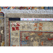 Load image into Gallery viewer, 7&#39;10&quot;x9&#39;6&quot; Coffee Brown, 14th Century Mamluk Dynasty Pattern With Geometric Medallion Design, High Mountain Wool, Hand Knotted, Vegetable Dyes, Oriental Rug FWR122724
