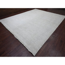 Load image into Gallery viewer, 12&#39;x14&#39;8&quot; Cascading White, Hand Knotted, Afghan Angora Oushak With All Over Leaf Pattern, Natural Dyes, 100% Wool, Oversized, Oriental Rug FWR122766