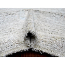 Load image into Gallery viewer, 12&#39;x14&#39;8&quot; Cascading White, Hand Knotted, Afghan Angora Oushak With All Over Leaf Pattern, Natural Dyes, 100% Wool, Oversized, Oriental Rug FWR122766