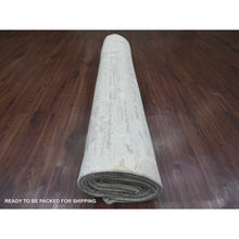 Load image into Gallery viewer, 12&#39;x14&#39;8&quot; Cascading White, Hand Knotted, Afghan Angora Oushak With All Over Leaf Pattern, Natural Dyes, 100% Wool, Oversized, Oriental Rug FWR122766
