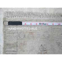 Load image into Gallery viewer, 12&#39;x14&#39;8&quot; Cascading White, Hand Knotted, Afghan Angora Oushak With All Over Leaf Pattern, Natural Dyes, 100% Wool, Oversized, Oriental Rug FWR122766