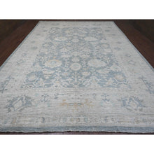 Load image into Gallery viewer, 11&#39;9&quot;x15&#39;5&quot; Marengo Gray, Afghan Angora Oushak With All Over Leaf Design, Hand Knotted, Vegetable Dyes, 100% Wool, Oversized, Oriental Rug FWR122772