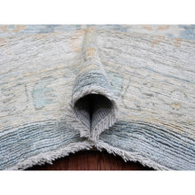 Load image into Gallery viewer, 11&#39;9&quot;x15&#39;5&quot; Marengo Gray, Afghan Angora Oushak With All Over Leaf Design, Hand Knotted, Vegetable Dyes, 100% Wool, Oversized, Oriental Rug FWR122772