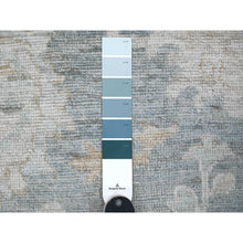 Load image into Gallery viewer, 11&#39;9&quot;x15&#39;5&quot; Marengo Gray, Afghan Angora Oushak With All Over Leaf Design, Hand Knotted, Vegetable Dyes, 100% Wool, Oversized, Oriental Rug FWR122772