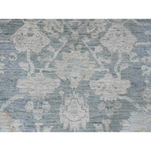 Load image into Gallery viewer, 11&#39;9&quot;x15&#39;5&quot; Marengo Gray, Afghan Angora Oushak With All Over Leaf Design, Hand Knotted, Vegetable Dyes, 100% Wool, Oversized, Oriental Rug FWR122772