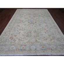 Load image into Gallery viewer, 9&#39;x11&#39;10&quot; Misty Gray, Hand Knotted, All Over Design Ziegler Mahal with Touches of Gold, Chocolate Brown and Green, 100% Wool, Natural Dyes, Oriental Rug FWR122784