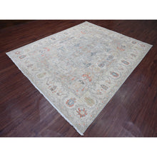 Load image into Gallery viewer, 8&#39;1&quot;x9&#39;10&quot; Medium Gray, Peshawar with Bijar Garus Design, Hand Knotted, High Mountain Wool, Vegetable Dyes, Densely Woven, Oriental Rug FWR122790