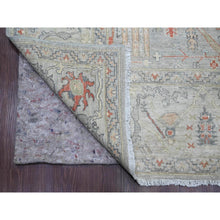 Load image into Gallery viewer, 8&#39;1&quot;x9&#39;10&quot; Medium Gray, Peshawar with Bijar Garus Design, Hand Knotted, High Mountain Wool, Vegetable Dyes, Densely Woven, Oriental Rug FWR122790