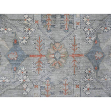 Load image into Gallery viewer, 8&#39;1&quot;x9&#39;10&quot; Medium Gray, Peshawar with Bijar Garus Design, Hand Knotted, High Mountain Wool, Vegetable Dyes, Densely Woven, Oriental Rug FWR122790