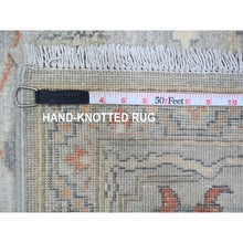 Load image into Gallery viewer, 8&#39;1&quot;x9&#39;10&quot; Medium Gray, Peshawar with Bijar Garus Design, Hand Knotted, High Mountain Wool, Vegetable Dyes, Densely Woven, Oriental Rug FWR122790