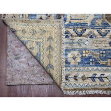 Load image into Gallery viewer, 8&#39;x9&#39;9&quot; Almond Brown, Afghan Peshawar with Anatolian Village Inspired Design, High Mountain Wool, Hand Knotted, Oriental Rug FWR122796
