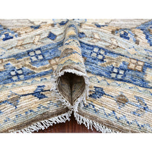 Load image into Gallery viewer, 8&#39;x9&#39;9&quot; Almond Brown, Afghan Peshawar with Anatolian Village Inspired Design, High Mountain Wool, Hand Knotted, Oriental Rug FWR122796