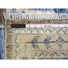 Load image into Gallery viewer, 8&#39;x9&#39;9&quot; Almond Brown, Afghan Peshawar with Anatolian Village Inspired Design, High Mountain Wool, Hand Knotted, Oriental Rug FWR122796