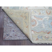 Load image into Gallery viewer, 5&#39;10&quot;x9&#39;2&quot; Alabaster White, Afghan Angora Oushak With All Over Leaf Design, Hand Knotted, Vegetable Dyes, 100% Wool, Oriental Rug FWR122814