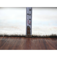 Load image into Gallery viewer, 5&#39;10&quot;x9&#39;2&quot; Alabaster White, Afghan Angora Oushak With All Over Leaf Design, Hand Knotted, Vegetable Dyes, 100% Wool, Oriental Rug FWR122814