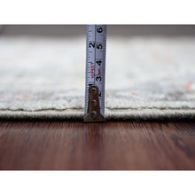 Load image into Gallery viewer, 2&#39;x3&#39;2&quot; Spanish Gray, Afghan Angora Oushak With Large Leaf Design, Vegetable Dyes, 100% Wool, Hand Knotted, Mat, Oriental Rug FWR122892