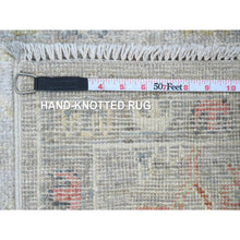 Load image into Gallery viewer, 2&#39;x3&#39;1&quot; Beige, Broken Pattern with Oushak Design, Borderless, 100% Wool, Hand Knotted, Mat, Sample, Oriental Rug FWR548778