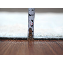 Load image into Gallery viewer, 2&#39;1&quot;x3&#39; Mineral Blue, Hand Knotted, Afghan Angora Oushak With Large Leaf Design, Natural Dyes, 100% Wool, Mat, Oriental Rug FWR122904