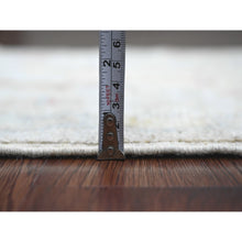 Load image into Gallery viewer, 2&#39;x3&#39;1&quot; Spanish Gray, Afghan Angora Oushak With Floral Pattern, Hand Knotted, Veggie Dyes, Pure Wool, Mat, Oriental Rug FWR122910