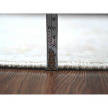 Load image into Gallery viewer, 4&#39;x6&#39; Oyster White, Afghan Angora Oushak With All Over Vines Design, Hand Knotted, Vegetable Dyes, 100% Wool, Oriental Rug FWR122922