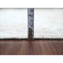 Load image into Gallery viewer, 4&#39;x5&#39;10&quot; Medium Gray, Hand Knotted, Afghan Angora Oushak With All Over Leaf Design, Natural Dyes, 100% Wool, Oriental Rug FWR122934