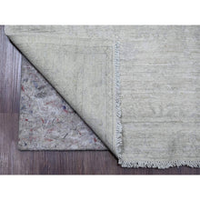 Load image into Gallery viewer, 2&#39;8&quot;x15&#39; Cascading White, Hand Knotted, Stone Washed Peshawar with All Over Pattern, Natural Dyes, Pure Wool, XL Runner, Oriental Rug FWR123006