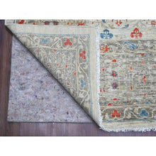 Load image into Gallery viewer, 10&#39;x14&#39;1&quot; Cloud Gray, 14th Century Mamluk Dynasty Pattern With Large Medallion Design, High Mountain Wool, Hand Knotted, Natural Dyes, Oriental Rug FWR123066
