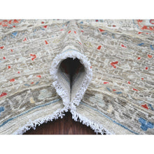 Load image into Gallery viewer, 10&#39;x14&#39;1&quot; Cloud Gray, 14th Century Mamluk Dynasty Pattern With Large Medallion Design, High Mountain Wool, Hand Knotted, Natural Dyes, Oriental Rug FWR123066