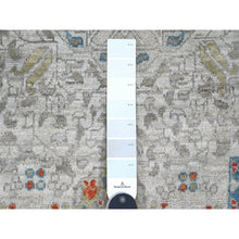 Load image into Gallery viewer, 10&#39;x14&#39;1&quot; Cloud Gray, 14th Century Mamluk Dynasty Pattern With Large Medallion Design, High Mountain Wool, Hand Knotted, Natural Dyes, Oriental Rug FWR123066