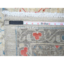 Load image into Gallery viewer, 10&#39;x14&#39;1&quot; Cloud Gray, 14th Century Mamluk Dynasty Pattern With Large Medallion Design, High Mountain Wool, Hand Knotted, Natural Dyes, Oriental Rug FWR123066