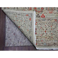 Load image into Gallery viewer, 9&#39;x11&#39;10&quot; Medium Gray, 14th Century Mamluk Dynasty Pattern With Geometric Medallion Design, Hand Knotted, 100% Wool, Natural Dyes, Oriental Rug FWR123078