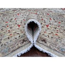 Load image into Gallery viewer, 9&#39;x11&#39;10&quot; Medium Gray, 14th Century Mamluk Dynasty Pattern With Geometric Medallion Design, Hand Knotted, 100% Wool, Natural Dyes, Oriental Rug FWR123078