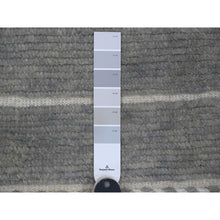 Load image into Gallery viewer, 8&#39;x10&#39;7&quot; Spanish Gray, Moroccan Weave with Geometric Pattern, Soft Wool, Hand Knotted, Tone on Tone, Textured Pile, Oriental Rug FWR123156