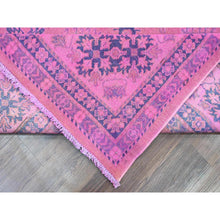 Load image into Gallery viewer, 8&#39;6&quot;x11&#39;4&quot; Taffy Pink, Overdyed Kazak With Tribal Medallion Design, Hand Knotted, 100% Wool, Oriental Rug FWR123168