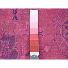 Load image into Gallery viewer, 8&#39;6&quot;x11&#39;4&quot; Taffy Pink, Overdyed Kazak With Tribal Medallion Design, Hand Knotted, 100% Wool, Oriental Rug FWR123168