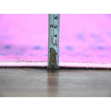Load image into Gallery viewer, 8&#39;6&quot;x11&#39;4&quot; Taffy Pink, Overdyed Kazak With Tribal Medallion Design, Hand Knotted, 100% Wool, Oriental Rug FWR123168