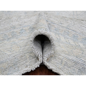8'x9'8" Cloud Gray, Anatolian Village Inspired Design with Washed Out Colors, Hand Knotted, High Mountain Wool, Oriental Rug FWR123234