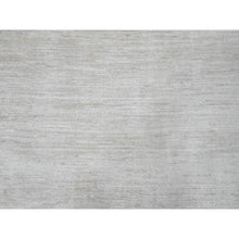 Load image into Gallery viewer, 9&#39;9&quot;x13&#39;6&quot; Pearl White, Plain Solid Pattern, Hand Knotted, Hand Spun Ghazni Wool, Lush And Plush, Oriental Rug FWR123246
