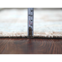 Load image into Gallery viewer, 2&#39;10&quot;x5&#39;10&quot; Cedar Brown, Afghan Angora Oushak With Leaf Design, Hand Knotted, Veggie Dyes, 100% Wool, Short Runner, Oriental Rug FWR123432
