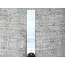 Load image into Gallery viewer, 2&#39;10&quot;x11&#39;5&quot; Pearl White, Afghan Angora Oushak With Muted Colors Leaf Pattern, Vegetable Dyes, Hand Knotted, 100% Wool, Runner, Oriental Rug FWR123504