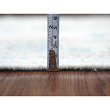 Load image into Gallery viewer, 2&#39;10&quot;x7&#39;9&quot; Daisy White, Hand Knotted, Afghan Angora Oushak With Floral Pattern, Veggie Dyes, Pure Wool, Runner, Oriental Rug FWR123522